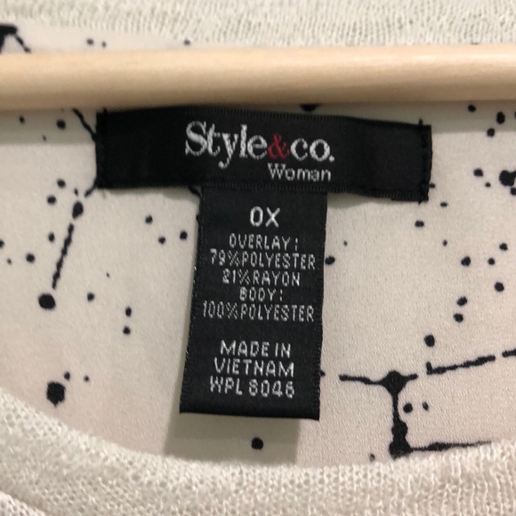 NWT Style & Co Celestial Blouse - Picture 7 of 8